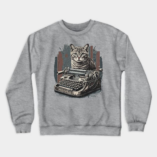 WRITE MEOW Crewneck Sweatshirt by MauHaus